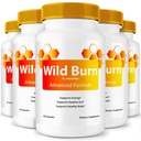 (5 Pack) Wild Burn Capsules, Official Advanced Formula, WildBurn Supplement, Non Habit Forming - 2 Easy to Swallow Pills Daily(300 Capsules)