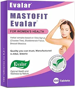 Evalar Vitex Chaste Tree Bladderwrack Fucus Extract Mastofit Herb 100 Tab