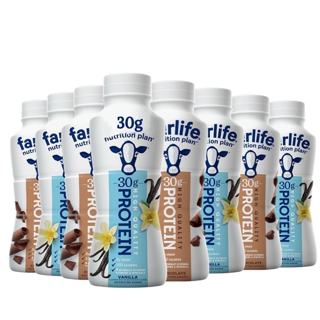 Generic Fairlfe Nutrition Plan Chocolate & Vanilla Protein Shake Variety (8 Pack)