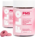 O Positiv FLO PMS Gummies for Women - Proactive PMS Relief - Στόχοι Ορμονικά Breakouts, Bloating, Cramps, & Mood Swings with Chasteberry, Vitamin B6, & Lemon Balm - PMS Gummies (Pack of 2)