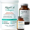 ALGAECAL Calcium, Vitamin D3 & Collagen Bundle – Υδρολυμένο κολλαγόνο με Κλινικά Υποστηριγμένη Verisol, Fortibone & Fortigel, Plus Calcium, Vitamin ADEK, & Trace Minerals για την υγεία των οστών & κατά της γήρανσης