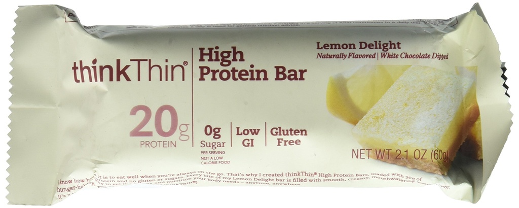 Think Thin Bar Lemon Delight, Gluten Free