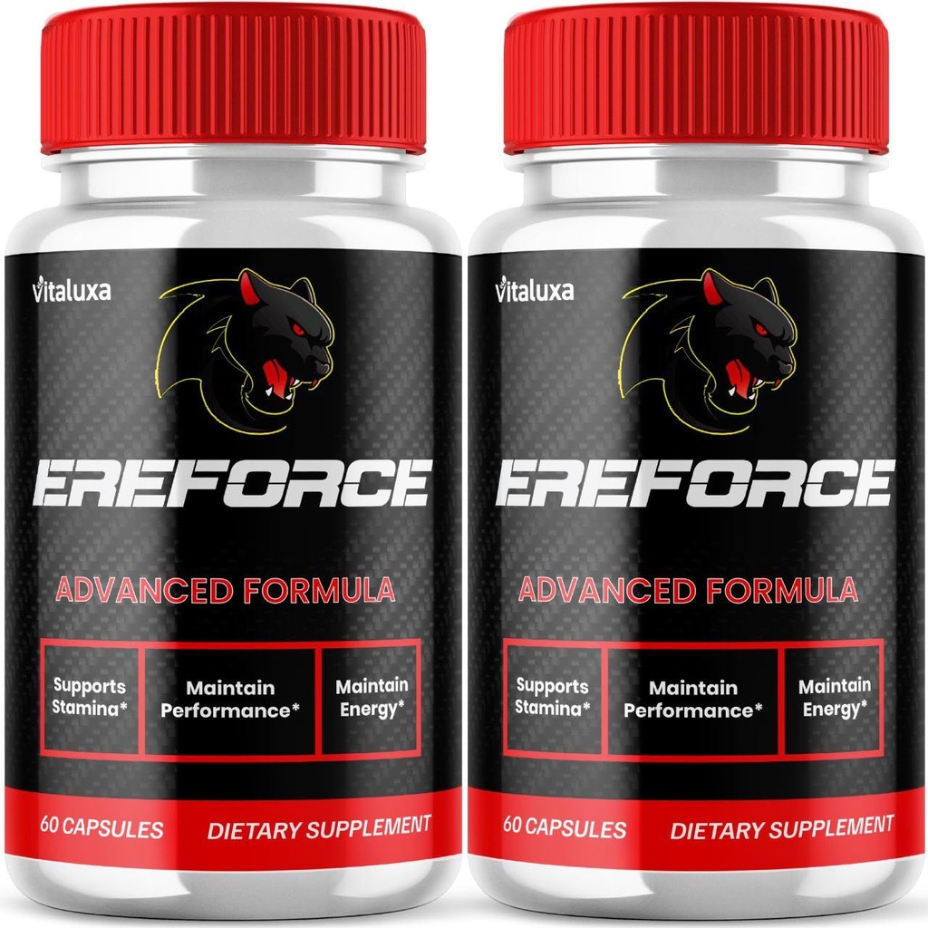 (2 Pack) Ereforce Capsules, Ereforce Men's Supplement Performance Eforce Blend Maximum Strength Support, Ere Force Pills Premium Daily Energy Advanced Formula Overall Health Wellness Reviews (120 Ct)