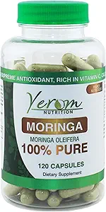 Αγνή κάψουλες Moringa - 800mg υψηλής ισχύος, 100% φυσικό, συμπλήρωμα για την ενέργεια, ανοσοποιητική υποστήριξη & αντιοξειδωτική ενίσχυση, 120 κάψουλες