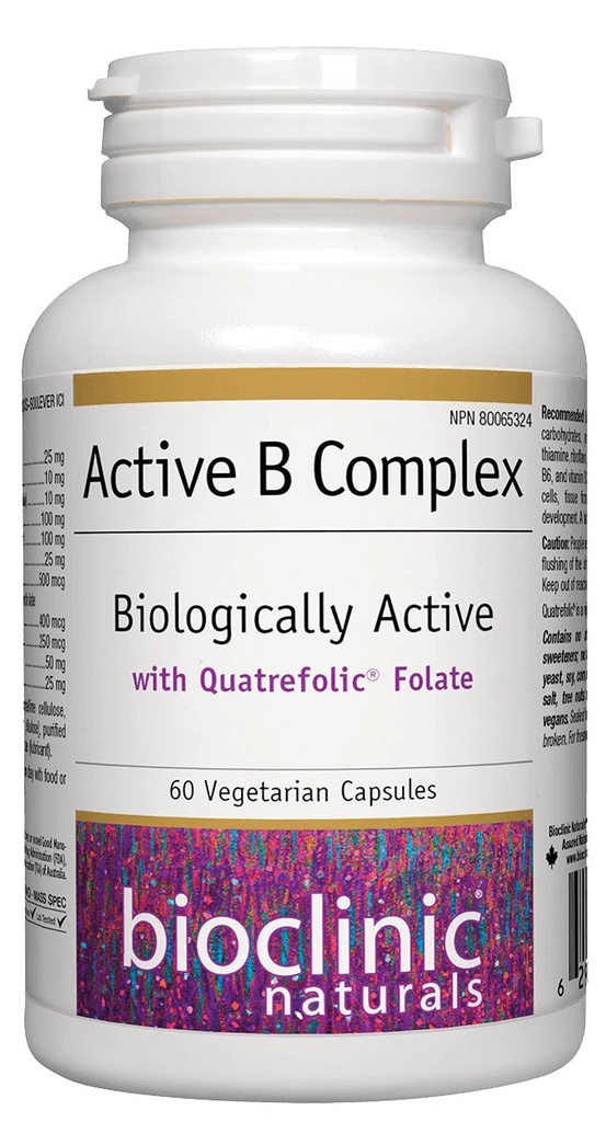 Bioclinic Naturals - Active B Complex, 60 V-caps