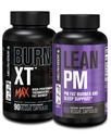 Jacked Factory 24/7 Fat Burner Stack - Burn XT MAX Υψηλής Απόδοσης Fat Burner (90 κάψουλες) - Lean PM Nighttime Sleep Support for Weight Loss and Appetite Suppression (60 Κάψουλες)