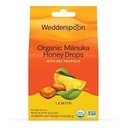 Wedderspoon Organic Manuka Honey Drops, Lemon & Bee Propolis, 20 Count (Pack of 1) 