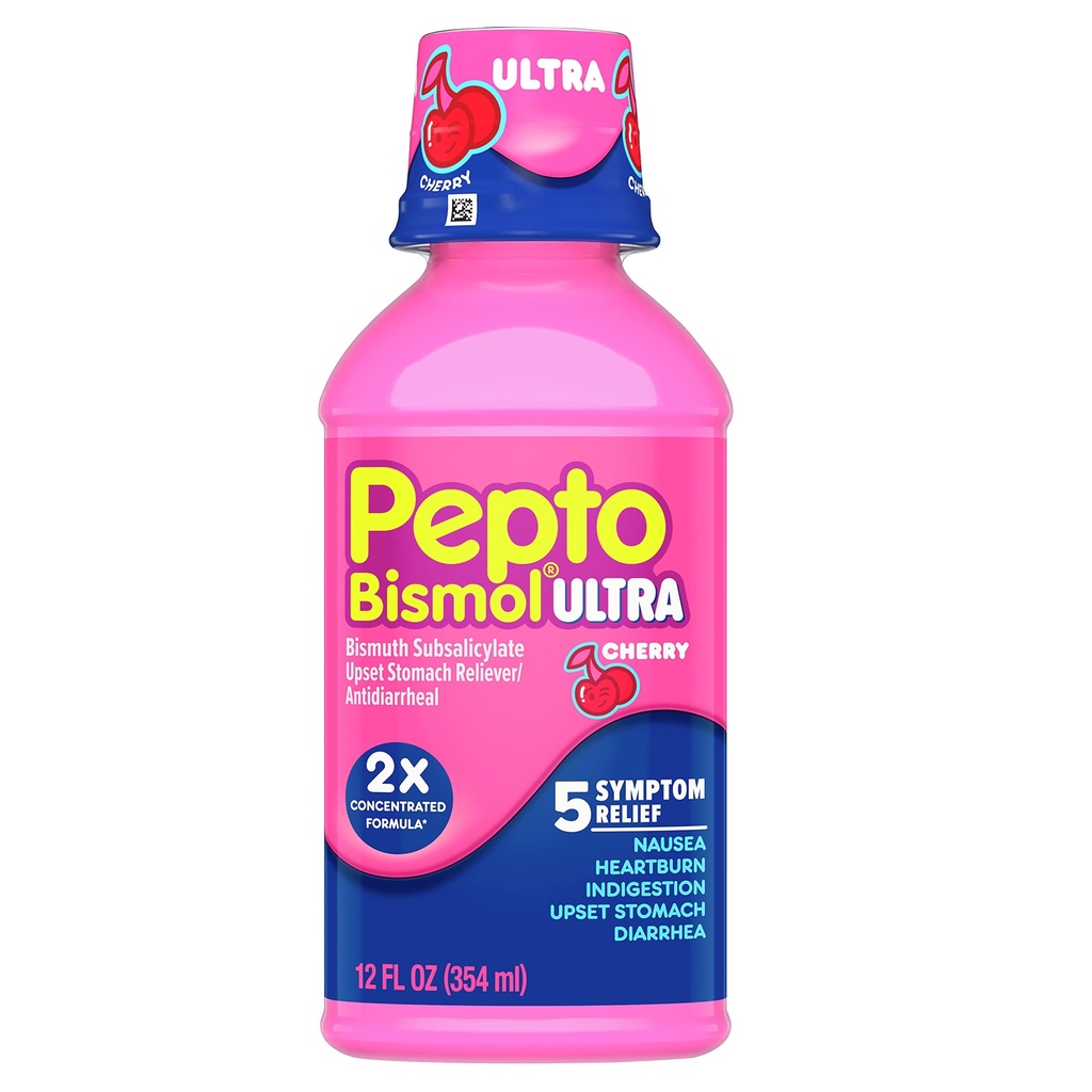 Pepto-Bismol Max Liquid Cherry 12 oz