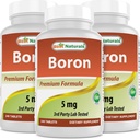 Best Naturals Boron Συμπληρώματα 5 mg 240 δισκία (240 Count (Pack of 3))