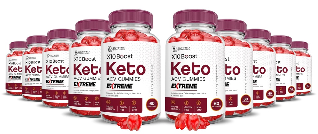 (10 Pack) X10 Boost Keto ACV Gummies Extreme 2000MG X 10 Boost Keto Gummies Apple Cider Vinegar Formulated with Pomegranate Beet Juice Powder B12 Vegan Non GMO 600 Gummys