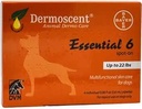 Bayer Dermoscent 6 σημείο στο δέρμα φροντίδα για μικρά σκυλιά μέχρι 22 lb ιχθυέλαιο διατροφικά συμπληρώματα