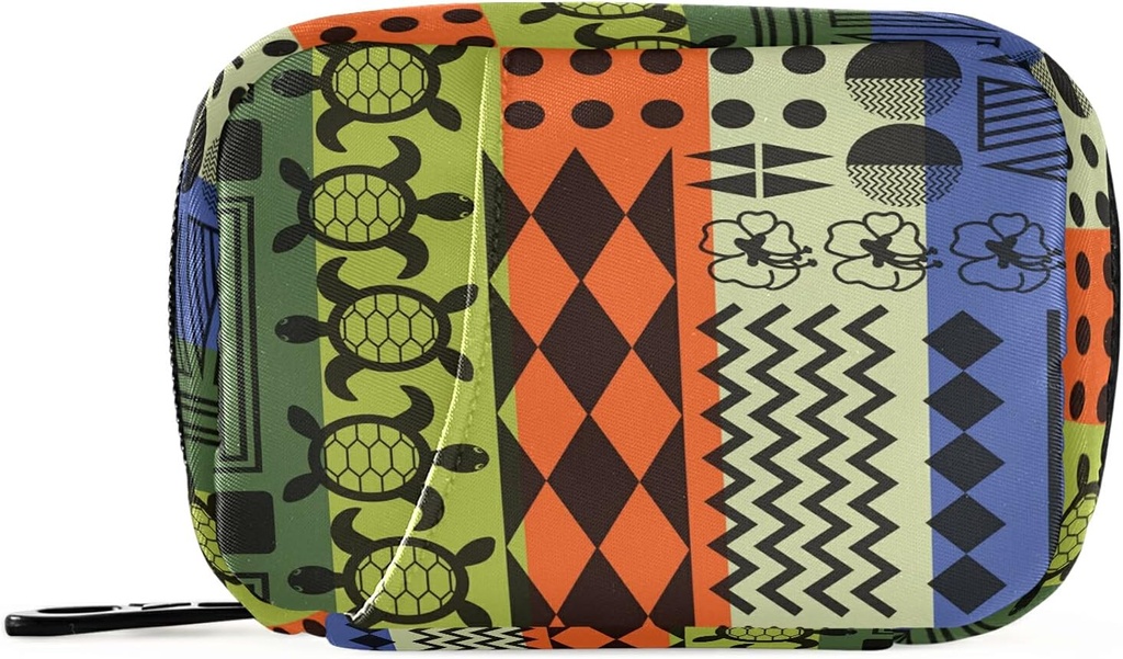 Riped Aloha Turtle Pill Box 7 Day Pill Υπόθεση Travel Pill Τσάντα Organizer με Zipper Φορητή Εβδομαδιαία περίπτωση Συμπαγές μέγεθος για τον κάτοχο συμπλήρωμα βιταμίνης