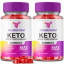 Transform Keto (ACV) Apple Cider Vinegar Advanced Gummies (120 Gummies) (Pack of 2)