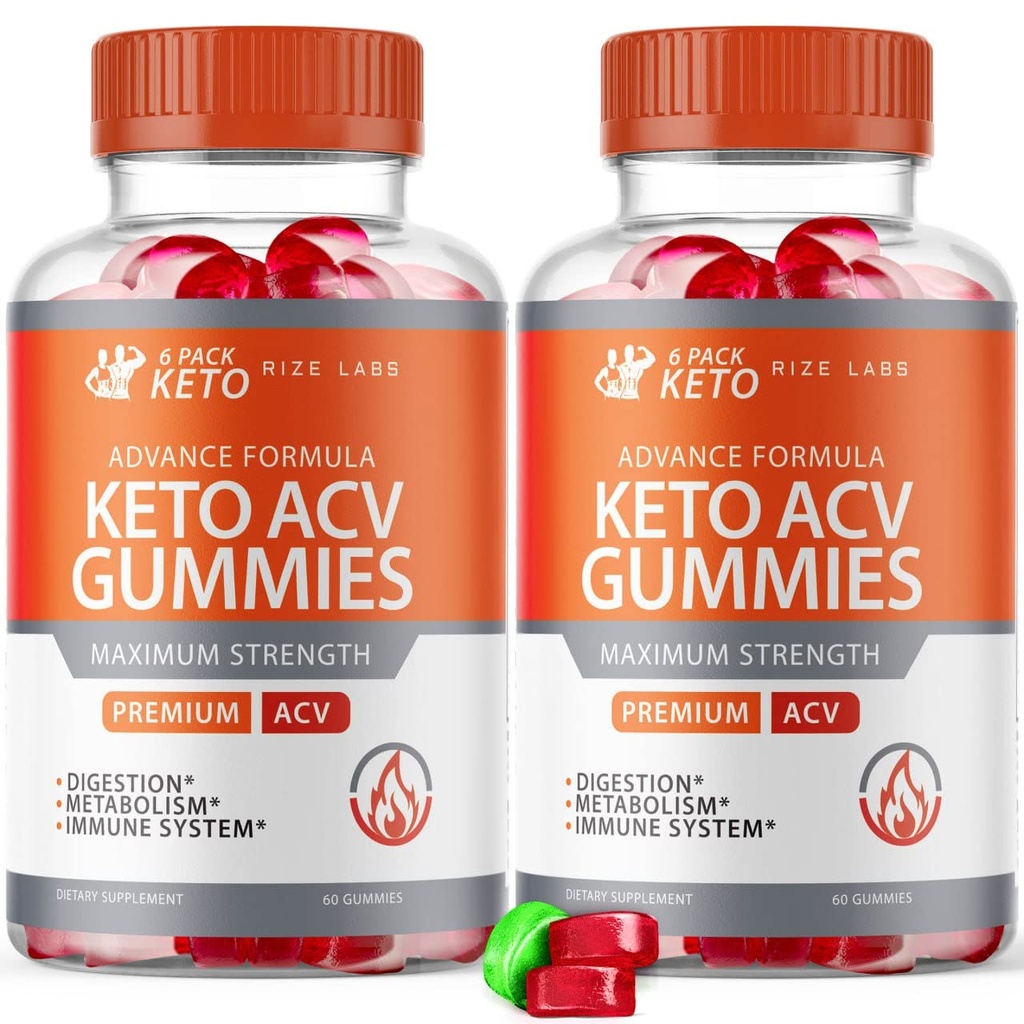 6 Pack Keto Advanced Formula ACV Gummies (Pack of 2) (120 Gummies)