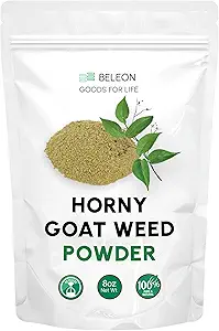 Horny Goat Weed Powder 8 oz - Pure Epimedium σκόνη για άνδρες και γυναίκες, την ενέργεια και το ανοσοποιητικό σύστημα Υποστήριξη
