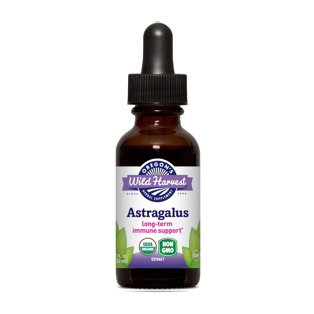 Oregon's Wild Harvest 1:4 Organic Astragalus Extract, 1 Fluid Ounce