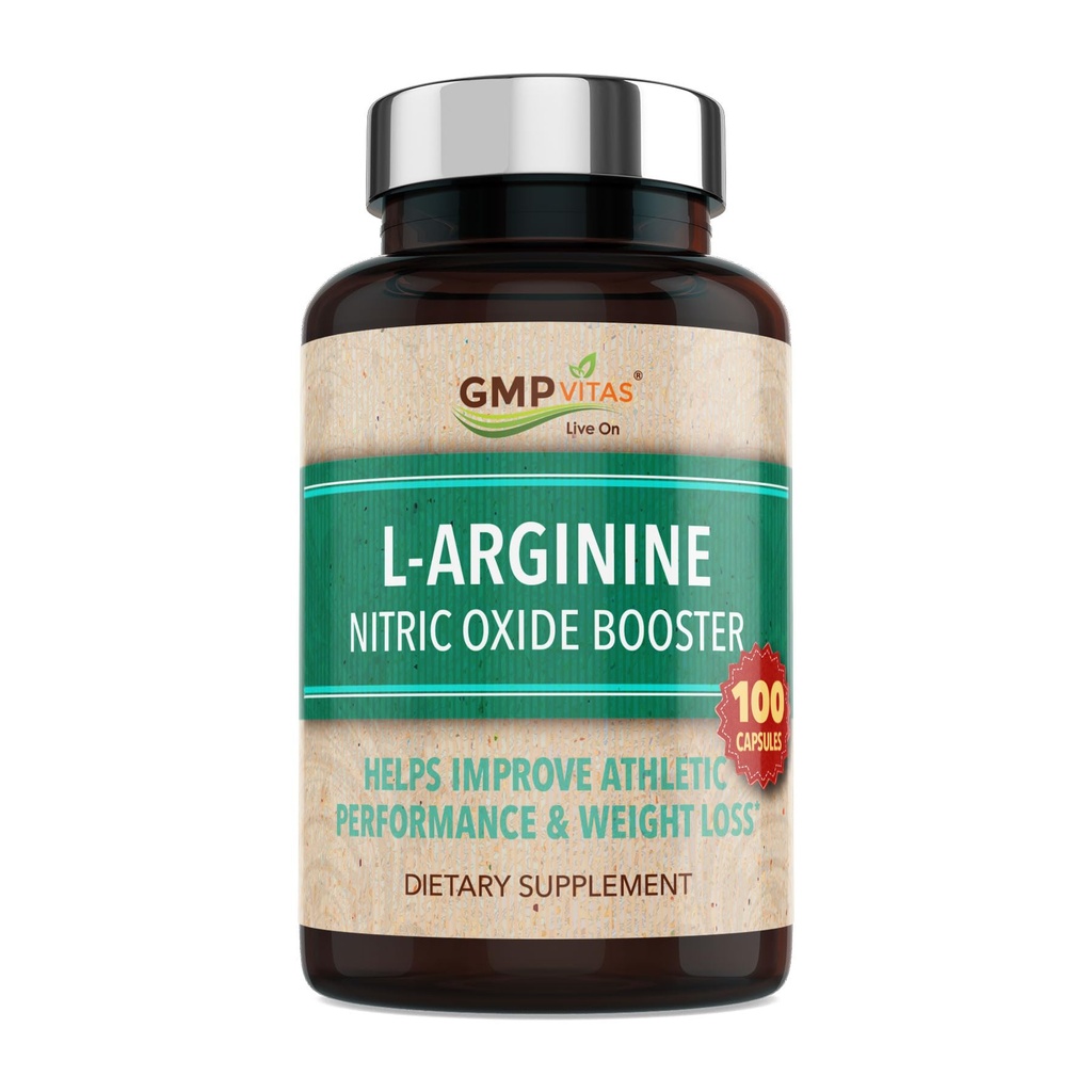 Nitric Oxide Supplement 1000mg with L-Arginine Supports Blood Pressure Heart & Brain Health Joint Pain Relief & Bone Strength Cardiovascular Circulation Booster Pills - 100 Capsules