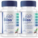 (2 Pack) Lean Bliss - Lean Bliss Weight Health Advanced Formula, LeanBliss Capsules for Natural Weight Management & Blood Support, LeanBliss Dietary Supplement (120 Capsules)