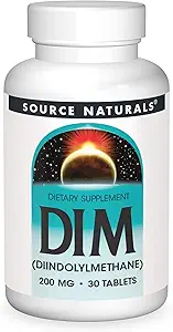 Source Naturals DIM, Diindolylmethane 200mg με BioPerine, Vitamin E & More - 30 δισκία