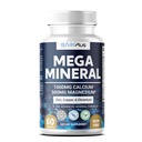 Mega Mineral – Complete Complex with Vitamin D, Calcium, Magnesium, Zinc, Potassium, Boron, Selenium, Chromium & Trace Minerals – Iron-Free – USA Made – 60 Tablets