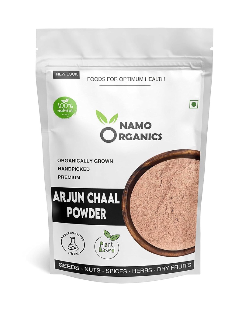 ATS Organic Arjun ki Chaal Powder - 500 Gm - Terminalia Arjuna - Double Filtered 100% Arjun Bark Fine Powder (500 g)