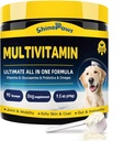 Βιταμίνες Σκύλος, Σκύλος Multivitamin σκόνη, με Προβιοτικά, Γλυκοζαμίνη, Ωμέγα 3, Υποστήριξη Gut, Joint & Mobility, Itch Δέρμα & Coat, Ορυκτά & Αντιοξειδωτικό για την Ανοσολογική Υγεία, Καθημερινή απαραίτητα συμπληρώματα σκύλων