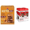 Atkins Caramel Almond Clusters, Gluten Free, High in Fiber & Quest Nutrition High Protein Low Carb, Gluten Free, Keto Friendly, Peanut Butter Cups, 12 Count (Pack of 1) (total- 17.76 Ounce)