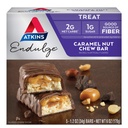 Atkins Peanut Butter Protein Wafer Crisps 5 Count and Caramel Nut Chew Bar 5 Count Bundle