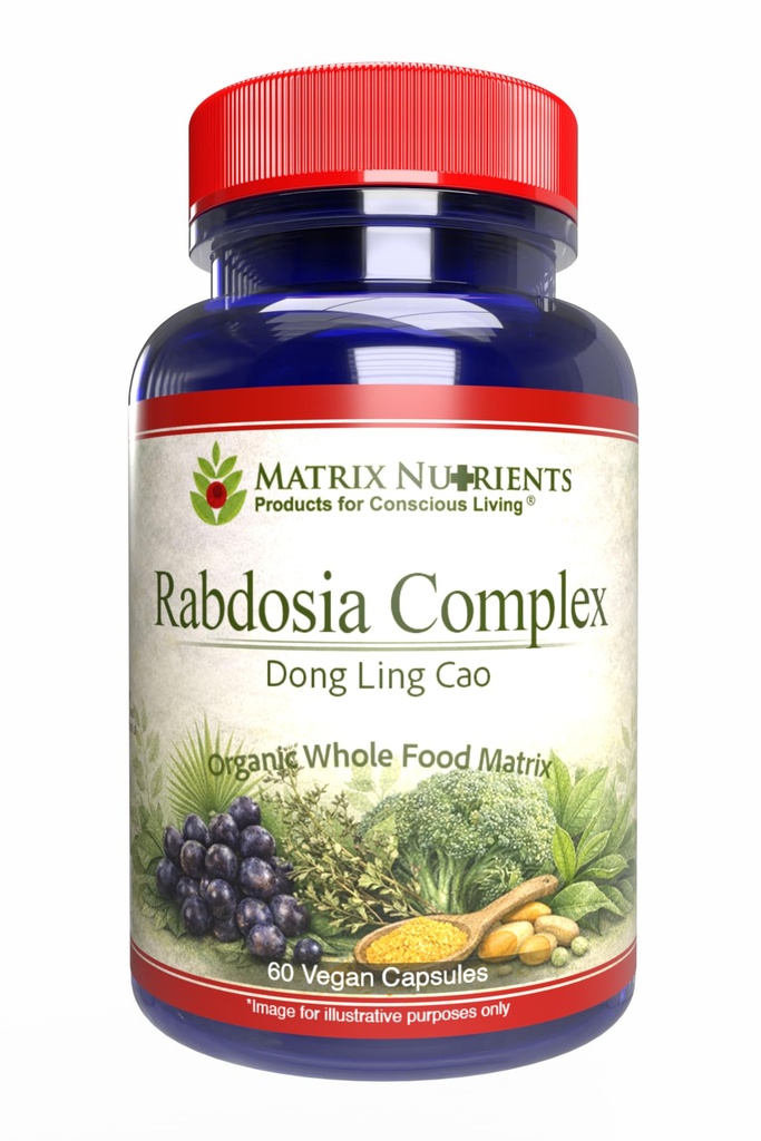 RABDOSIA Complex - Highly Potent Antioxidant for Maximum Cell Protection! - 100% Natural Ingredients: Rabdosia Extract, Green Tea, Resveratrol, Rutin - Vegan Capsules (60ct)