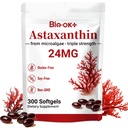 Astaxanthin 24mg 300 Softgels, Astaxanthin Supplements Made with OCT Oil, Supports Eye, Skin, Immune, Internal Circulation, Fresh Microalgae Source, Triple Strength