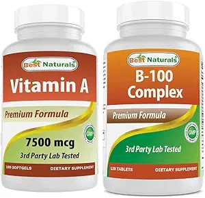 Best Naturals Βιταμίνη A 25000 IU & B-100 Complex