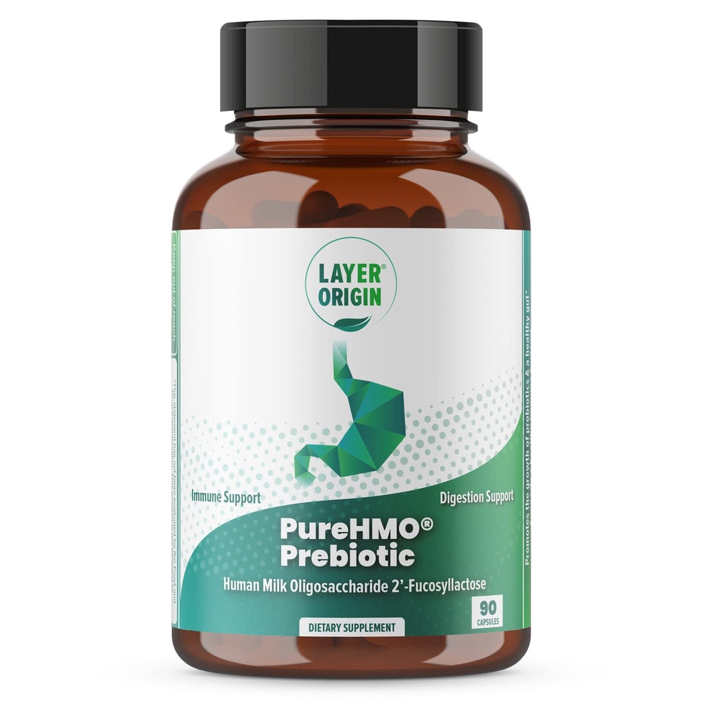 PureHMO Human Milk Oligosaccharide (HMO 2'-FL) Prebiotic Fiber - Feed 180 Billion Probiotics/Serving, 30-Day Supply