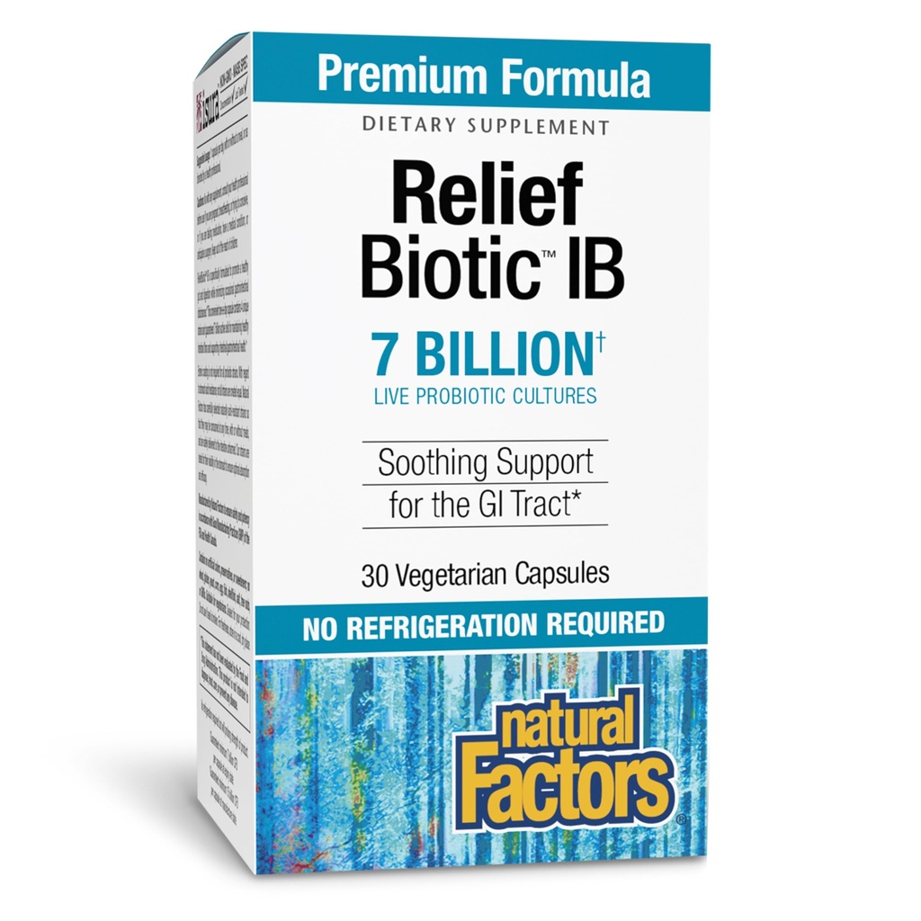 Natural Factors IBS Relief Biotic Probiotic, 30 CT