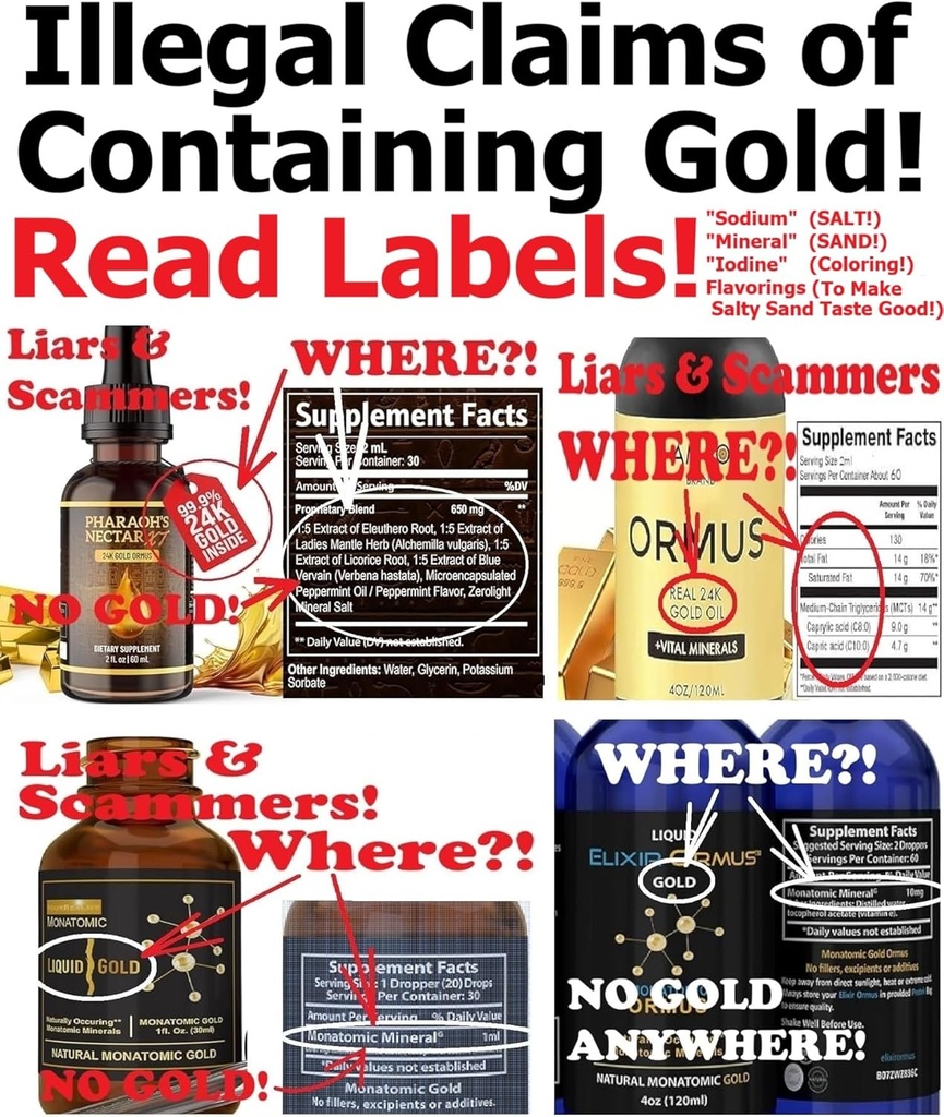 EnerGold® Monoatomic Gold/ORMUS: World's ΜΟΝΟ Pure-G O L D! Deflect Radiation, EMFs, & Low-Energy Frequencies; Repair DNA, Pineal Gland, & All Tisses of The Body; Energie Your Aura & Chakras,...