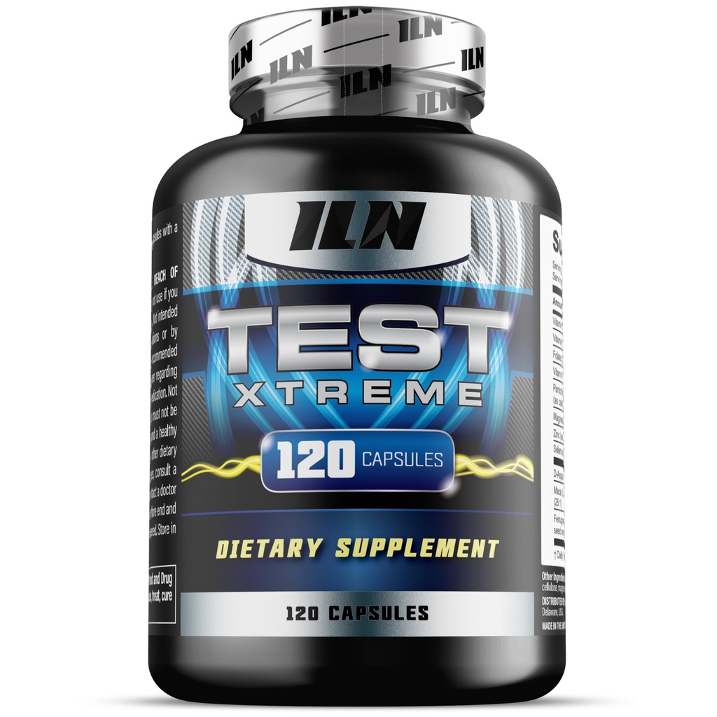 Iron Labs Nutrition Test Xtreme Supplement for Men – D-Aspartic Acid, Maca Root, Zinc and Magnesium (120 Vegan Capsules)