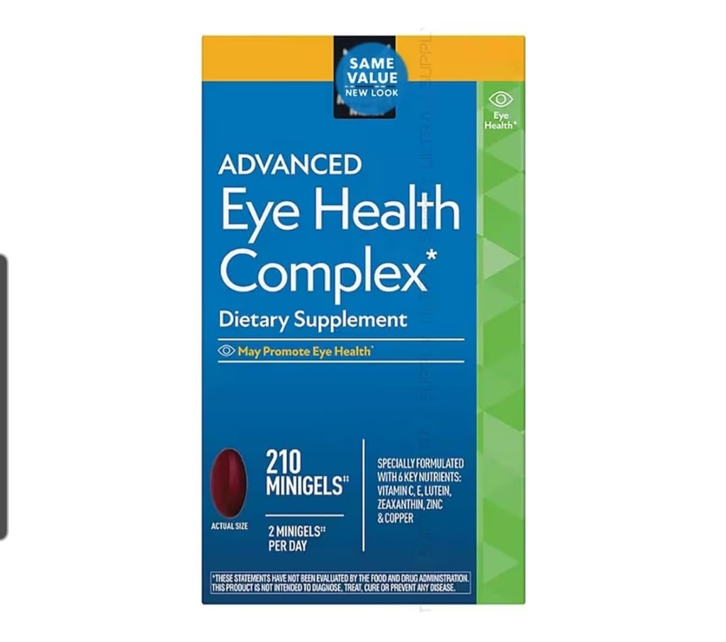 Advanced Eye Health Complex Minigels (210 Servings.) Nutritional Vision Support with Key Antioxidants and Zinc