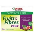 Ortis Fruits and Fibres - 12 chewable Fruit Cubes - 2 Pack