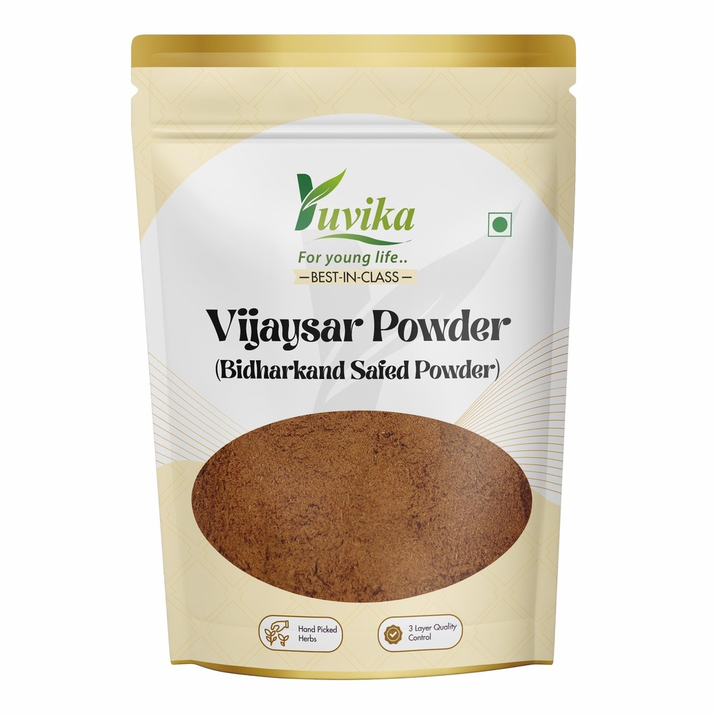 YUVIKA Vijaysar Powder - Pterocarpus Marsupium - Indian Kino Powder (200 Grams)