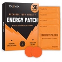 TOLEVITA Energy Patches – 36 Circle-Shaped Patches with Vitamin B12 – Energy, Focus & Vitality for Active Lifestyles, Fitness, Workouts, Travel & Daily Use