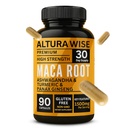 5 in 1 Pure Maca Root Capsules for Men and Women | Maca Root Powder Capsules with Black + Red + Yellow Maca Root with ashwagandha, panax Ginseng Extract Supplement - 90 Vegan Pills