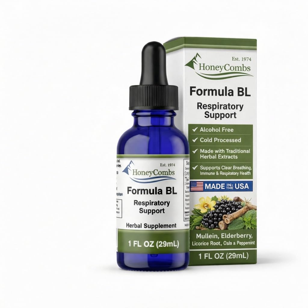 Mullein Leaf, Respiratory Support Drops with Elderberry & Licorice Root – Lung Cleanse Detox, Mucus Relief, lung detox for smokers, Osha Root Herbal Extract for Breathing & Bronchial Health 1oz