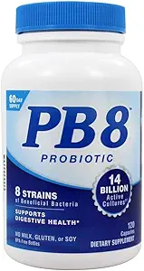 Διατροφή τώρα - PB 8 Pro-Biotic Acidophilus - 120 κάψουλες (συσκευασία των 2)