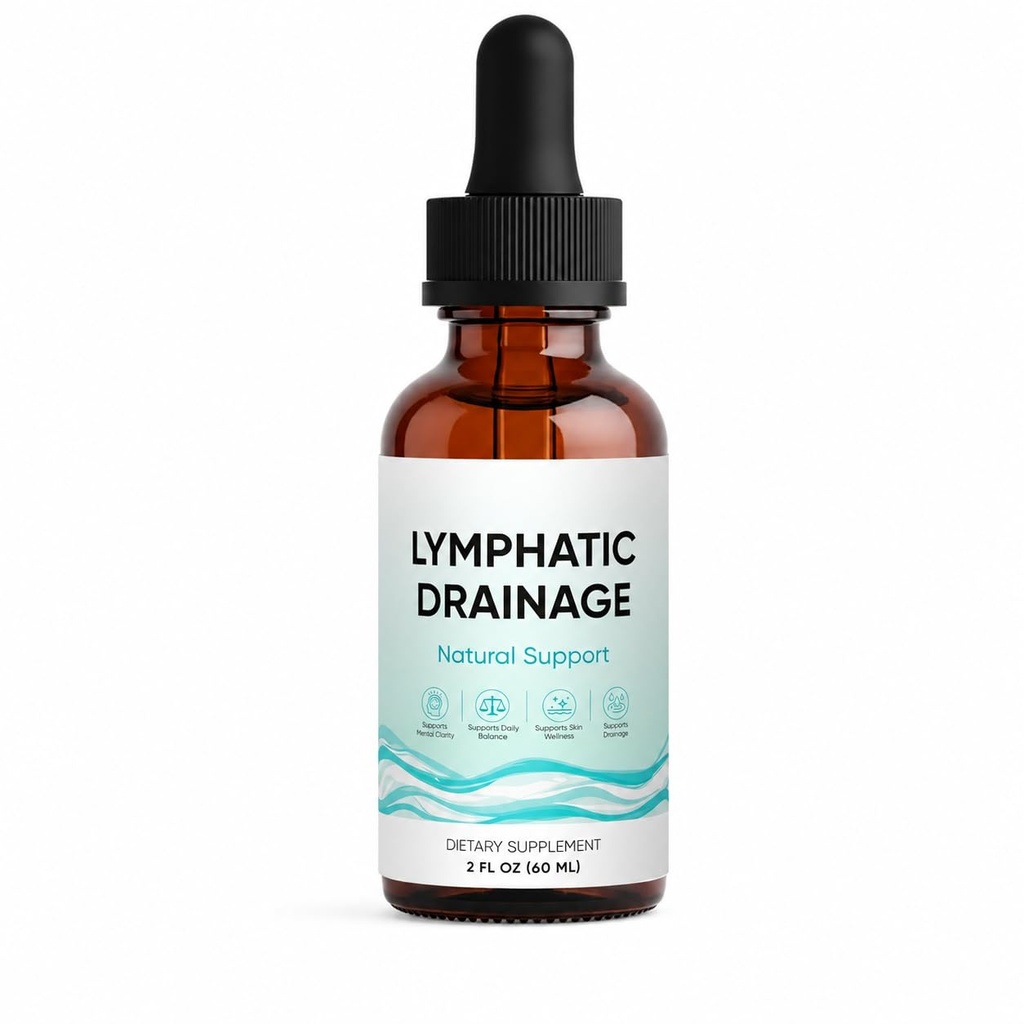 Lymphatic Drainage Drops, Lymphatic System Support Supplement, Immune Health Support, Natural Herbal Blend, Vegan and Non-GMO, 2 fl oz (1)