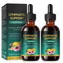 FANSHI 2PCS Lymphatic Drainage Drops – Advanced Botanical Formula with 16 Herbs & Liposomal Delivery – Supports Immune Health – Maximum Absorption & Vegan