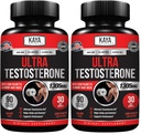 Kaya Naturals Ultra Testosterone - Men's Testosterone Booster with Tongkat Ali, Horny Goat Weed, Tribulus - Natural Workout Supplement for Energy, Stamina, and Strength Booster - 90 Count (Pack of 2)