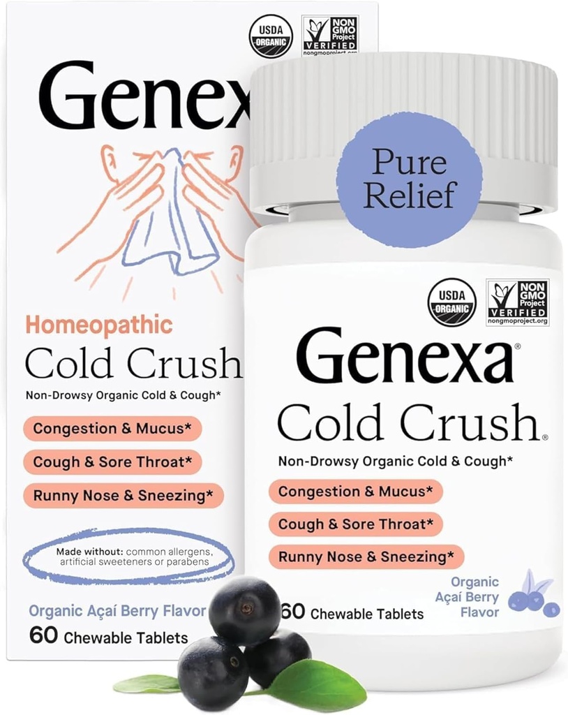Genexa, Cold Crush Acai Berry Organic, 60 κόμης