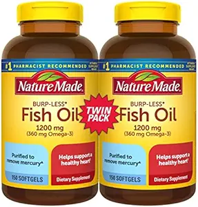 Fish Oil Burp-Less, 1200mg, 360mg Ωμέγα 3, 150ct