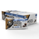 Battle Bars Crispy Protein Bar, 17g Protein, 100g Caffeine per serving - Gluten Free, No Artificial Flavors or Colors - Veteran Founded - Dark Chocolate Espresso (60g) 12 Count