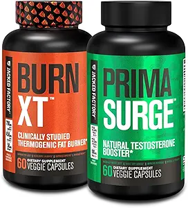 Πακέτο Εργοστάσιο Fat Burner & Testrosterone Booster Stack για τους άνδρες - Burn-XT Θερμογόνος καύση λίπους & PRIMASURGE Booster τεστοστερόνης για τους άνδρες