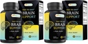 Best Naturals Day-to-Day Brain Support Supplement with Ginkgo Biloba, DMAE, Bacopa, Green Coffee, Phosphotidyl Serene, Alpha GPC, Huperzine A, Folate, B6, & B12 90 Veg Capsules (Pack of 2)